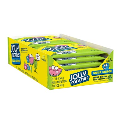 UPC 010700450258 product image for Jolly Rancher Hard Candy Assortment, Sour Surge, 1.5 Oz, 12/Pack (246-00328) | Q | upcitemdb.com