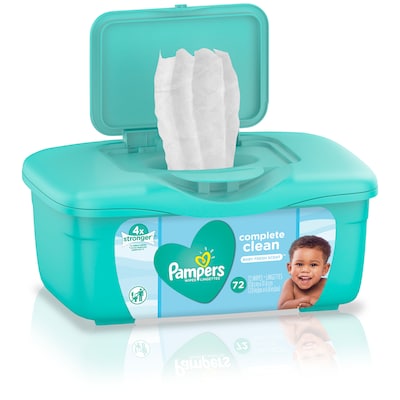 Pampers Baby Wipes Complete Clean Scented Tub 72 Count (75476)