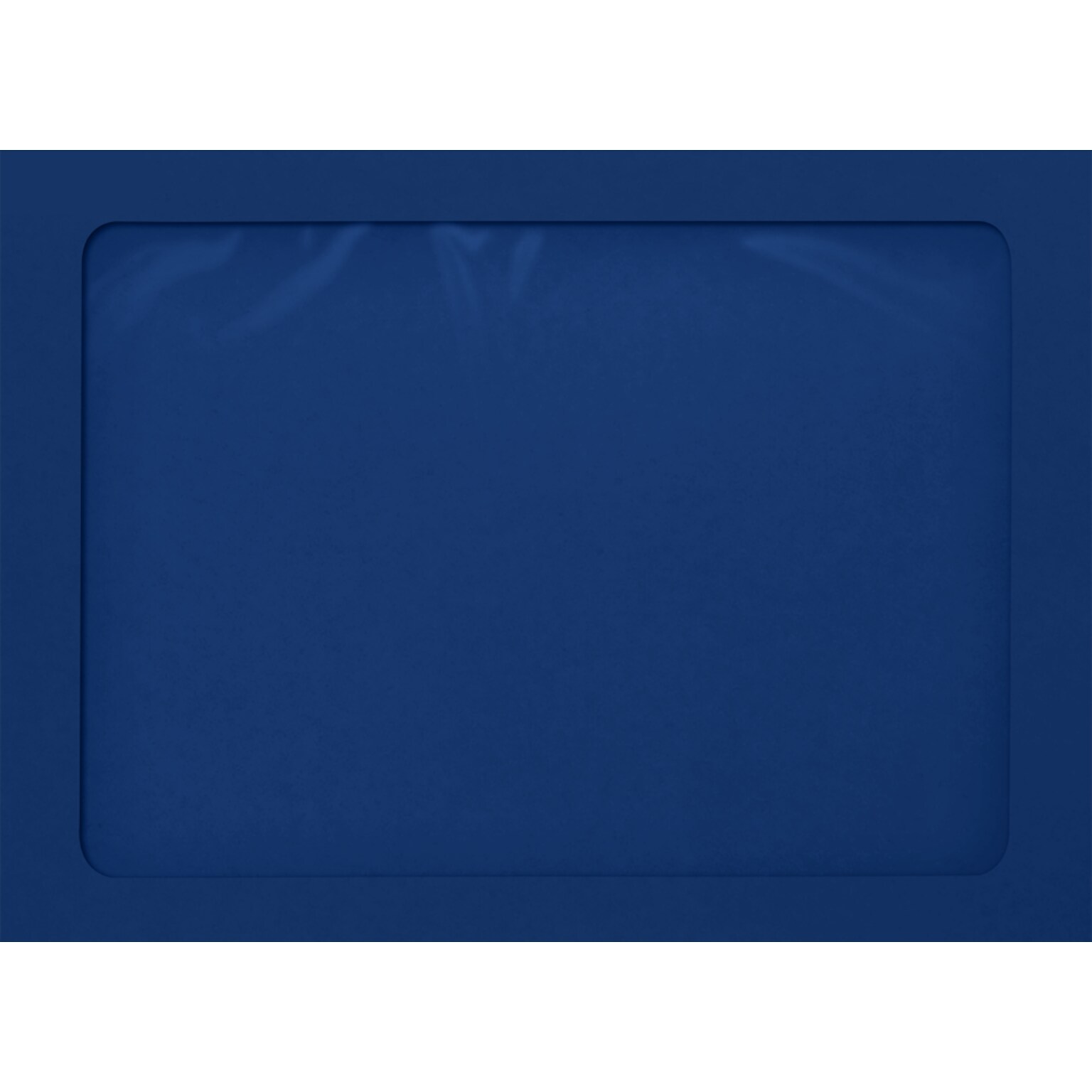 JAM Paper A7 Full Face Window Envelopes, Peel & Press, 5 1/4 x 7 1/4, Navy Blue, 50 Pack (A7FFW-196-50)