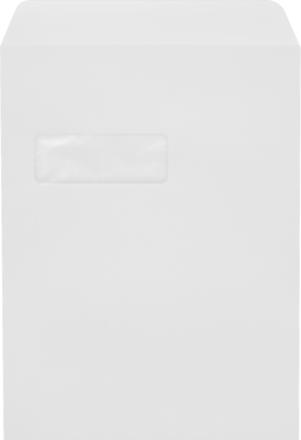 JAM Paper 9 x 12 Open End Window Envelopes, 28lb, White, 250 Pack (1590PS-250)