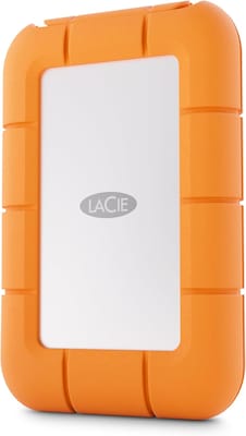 LaCie Rugged Mini 1TB External USB 3.2 Portable Hard Drive, Orange (STMF1000400)