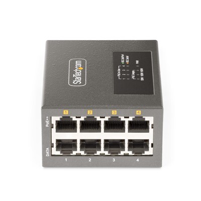 StarTech 4-Port Multi-Gigabit PoE++ Injector Unmanaged, 5/2.5/1G Ethernet, 160 Watts Power Budget (AS445CPOEINJE)