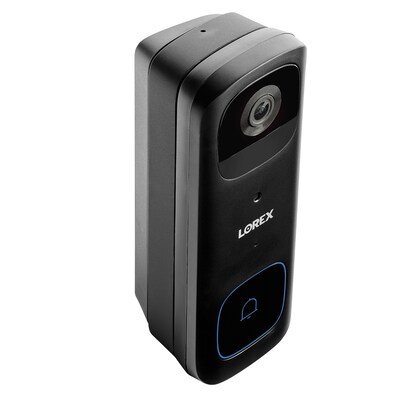 Lorex Wi-Fi 2K Wired/Wireless Smart Video Doorbell, Black (B463AJDB-E)