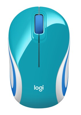 Logitech M187 Wireless Optical USB Mouse, Bright Teal (910-005363) |  Quill.com