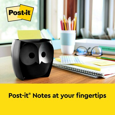 Post-it Note Dispenser, Owl Design, Black (OWL-330-BK)