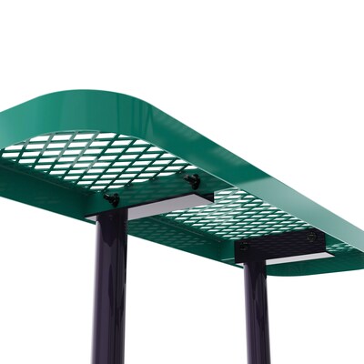 Flash Furniture Creekside Commercial Grade Square Outdoor Picnic Table, Green (SLFEMS46H60LGN)