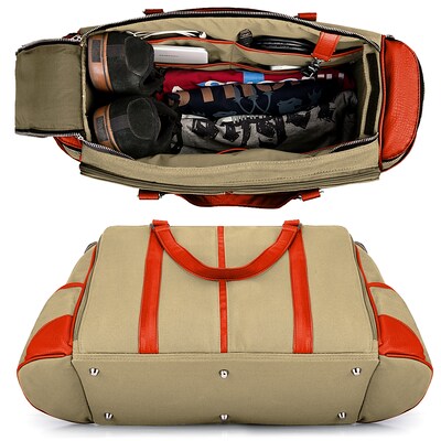 SumacLife Luggage 16" Canvas Carry-On Travel Duffel (PT_NBKLEA813_DF)