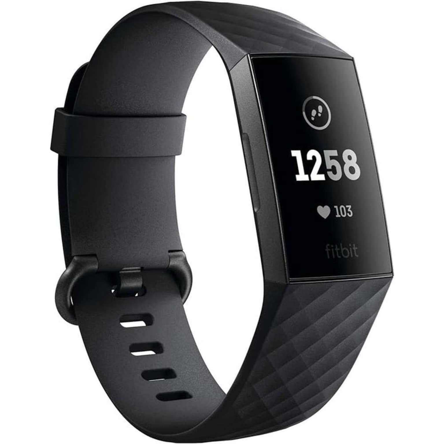 Google Fitbit Charge 3 Advance Fitness Tracker, Black (FB409SBNDL-CS)