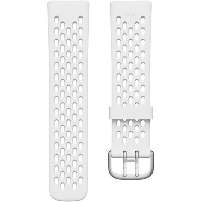 Google Fitbit Charge 6 & Charge 5 Sport Bands, Frost White (FB181SBWTS)