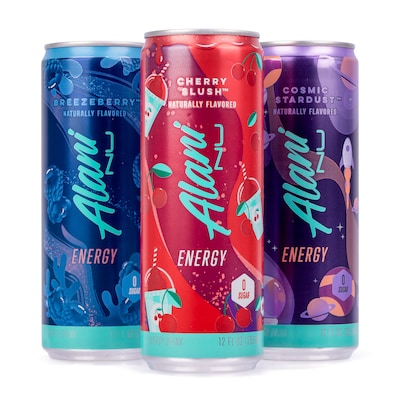 Alani Nu Energy Sweet Splash Variety Pack, 12 oz, 18/Pack (220-02374)