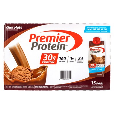 Premier Protein Chocolate Ready to Drink Shake, 11 oz, 15/Pack (220-02369)