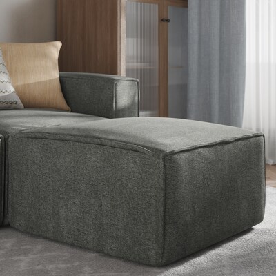 Flash Furniture Bridgetown Fabric Modular Sectional Sofa Ottoman, Dark Gray (ISIT2231OTDKG)