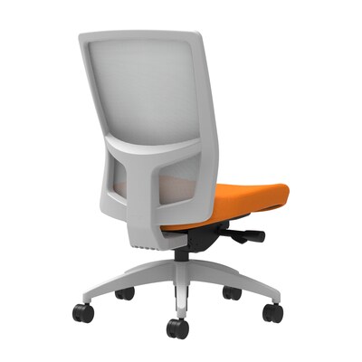 Union & Scale Workplace2.0™ Fabric Task Chair, Apricot, Integrated Lumbar, Armless, Advanced Synchro-Tilt Seat Control (53558)