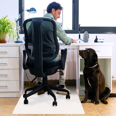 Floortex Revolutionmat Hard Floor Chair Mat, 29" x 46", Translucent Polypropylene (NCMFLLAC0001)