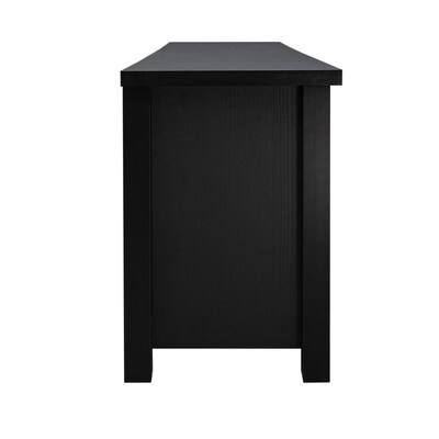 Flash Furniture Sheffield Classic TV Stand, Screens up to 80", Black (GCMBLK65BLK)