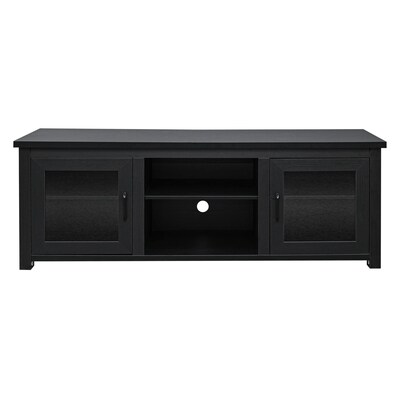 Flash Furniture Sheffield Classic TV Stand, Screens up to 80", Black (GCMBLK65BLK)