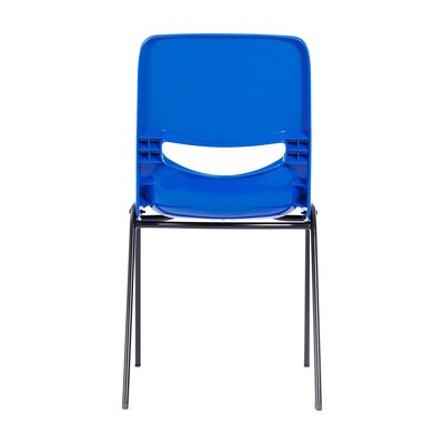 Flash Furniture HERCULES Polypropylene Heavy-Duty Classroom Stack Chair, Navy (SFCH003NVYBLK)