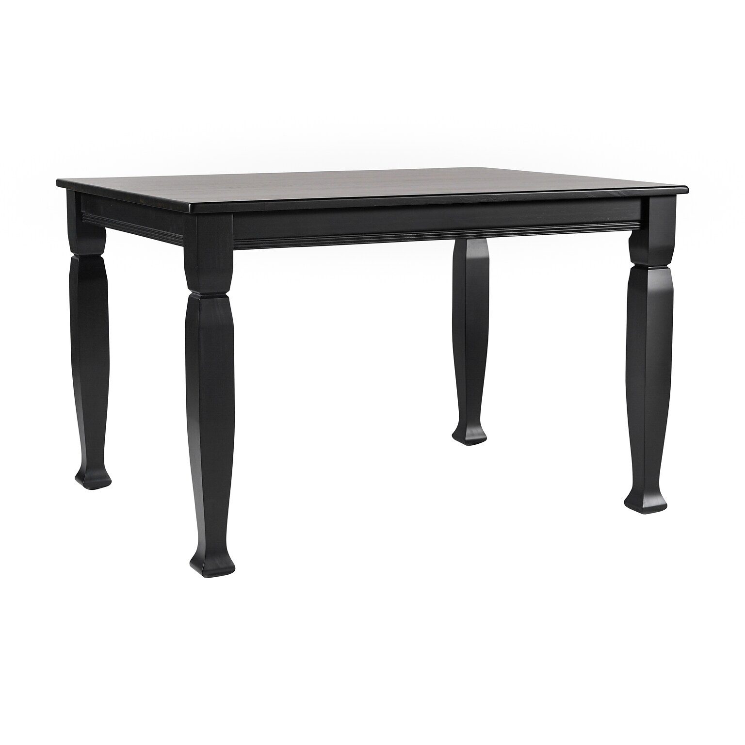 Flash Furniture Grace Solid Wood Dining Table, 36.25 x 47, Black (KERT799BLK47)