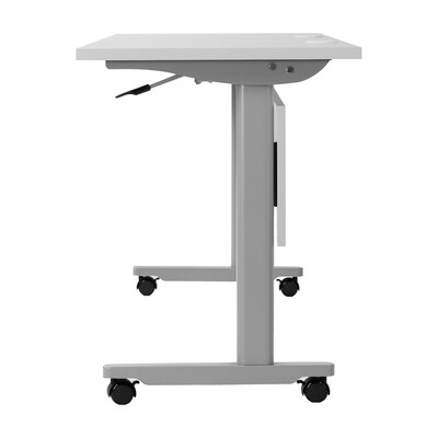 Flash Furniture Palmer 60"W x 24"D Foldable Training Room Table, Laminate, Gray Tabletop/Gray Frame (MTM6024TLEGGG)