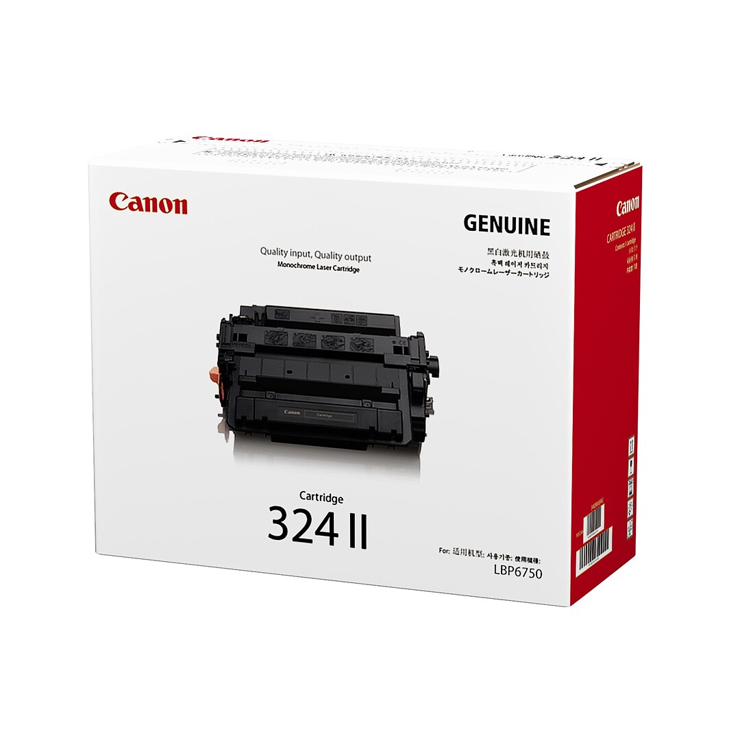 Canon 324 II Black High Yield Toner Cartridge (CNM3482B003AA) | Quill.com