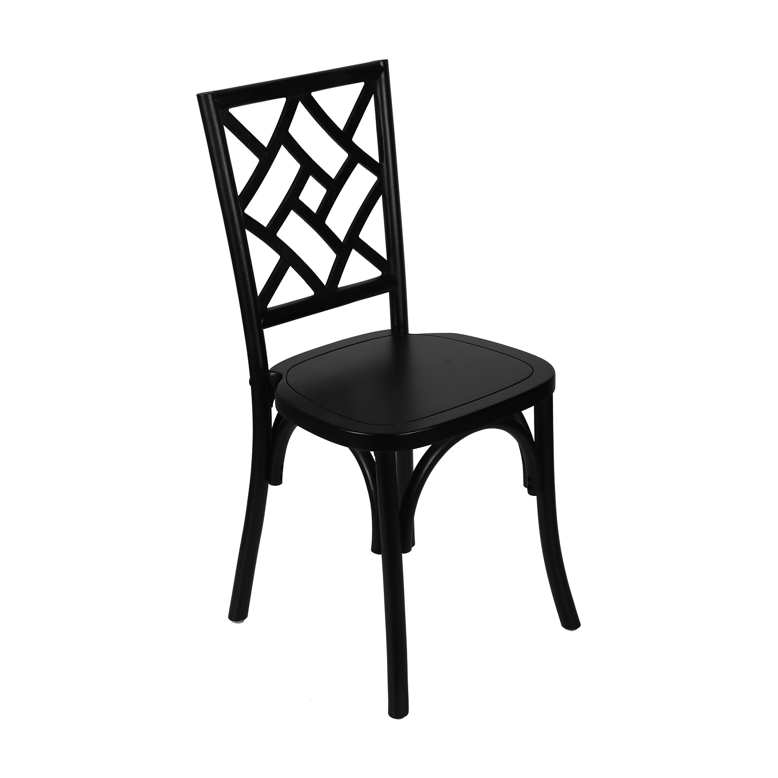 Flash Furniture Brooklyn Contemporary Wood Dining Chair, Black (ZH81005BLK)