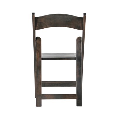 Flash Furniture Holden Solid Wood Commercial Grade Folding Dining Chair, Early American (ZH80053EAW)