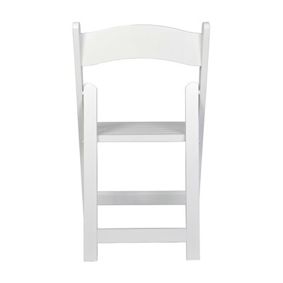 Flash Furniture Holden Solid Wood Commercial Grade Folding Dining Chair, White, 2/Pack (2ZH80053WHT)