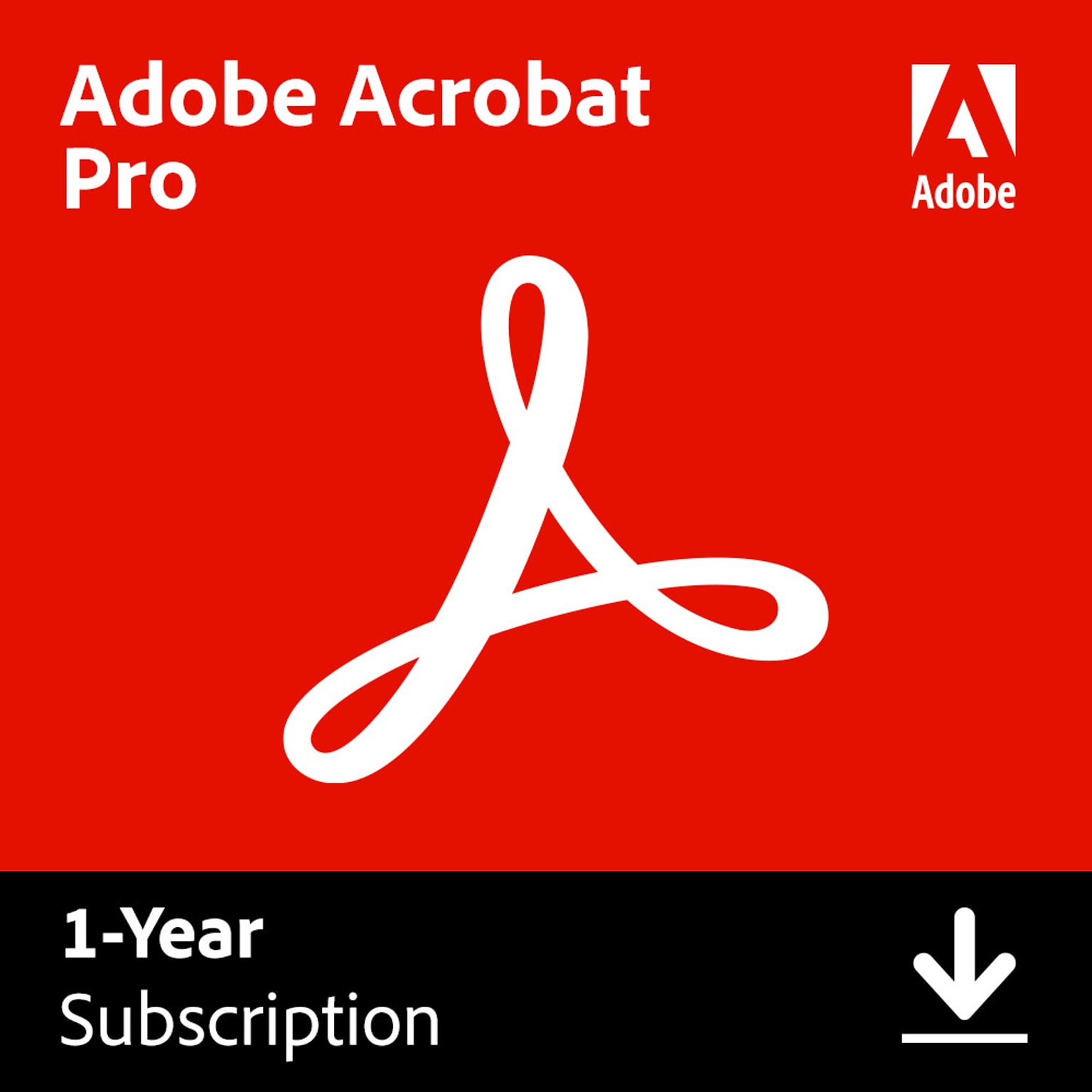 Adobe Acrobat Pro for 1 User, Windows and Mac, Download (30007015)