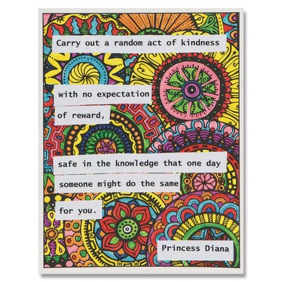 S&S Mandala Quote Collages Craft Kit, 24/Pack (GP3314)