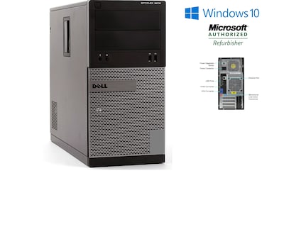 Dell OptiPlex 3010 Tower Refurbished Desktop, Intel Core i5-3470, 8GB  Memory, 1TB HDD, Windows 10 Pr | Quill.com