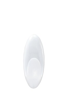 Command Large Bathroom Hooks, White, 1 Hook, 1 Large Water-Resistant Strip/Pack (BATH17-3ES)