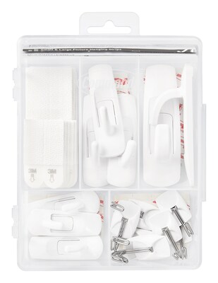 Command Assorted Hook Kit, White, 54/Pack (17231-ES)