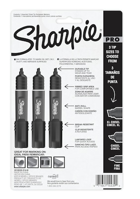 Sharpie Industrial Pro Black Permanent Markers (2003898)[Fine