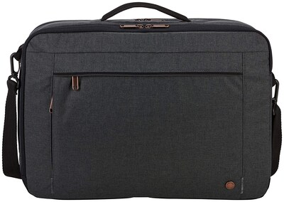 Case Logic ERA Hybrid Laptop Briefcase, Black Polyester  (ERACV-116-OBSIDIAN) | Quill.com