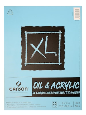 Canson XL Oil & Acrylic Canvas Pad, 9 x 12 (400026824)
