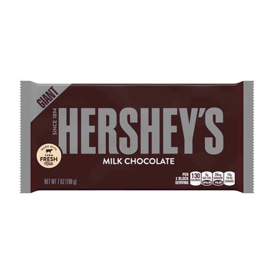 HERSHEYS Milk Chocolate Bar, Giant, 7 Ounces, 3 Pack (246-00355)