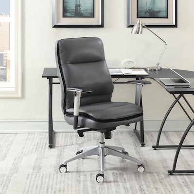 Beautyrest Platinum Abott Mid-Back Task Chair, Gray (49608G)