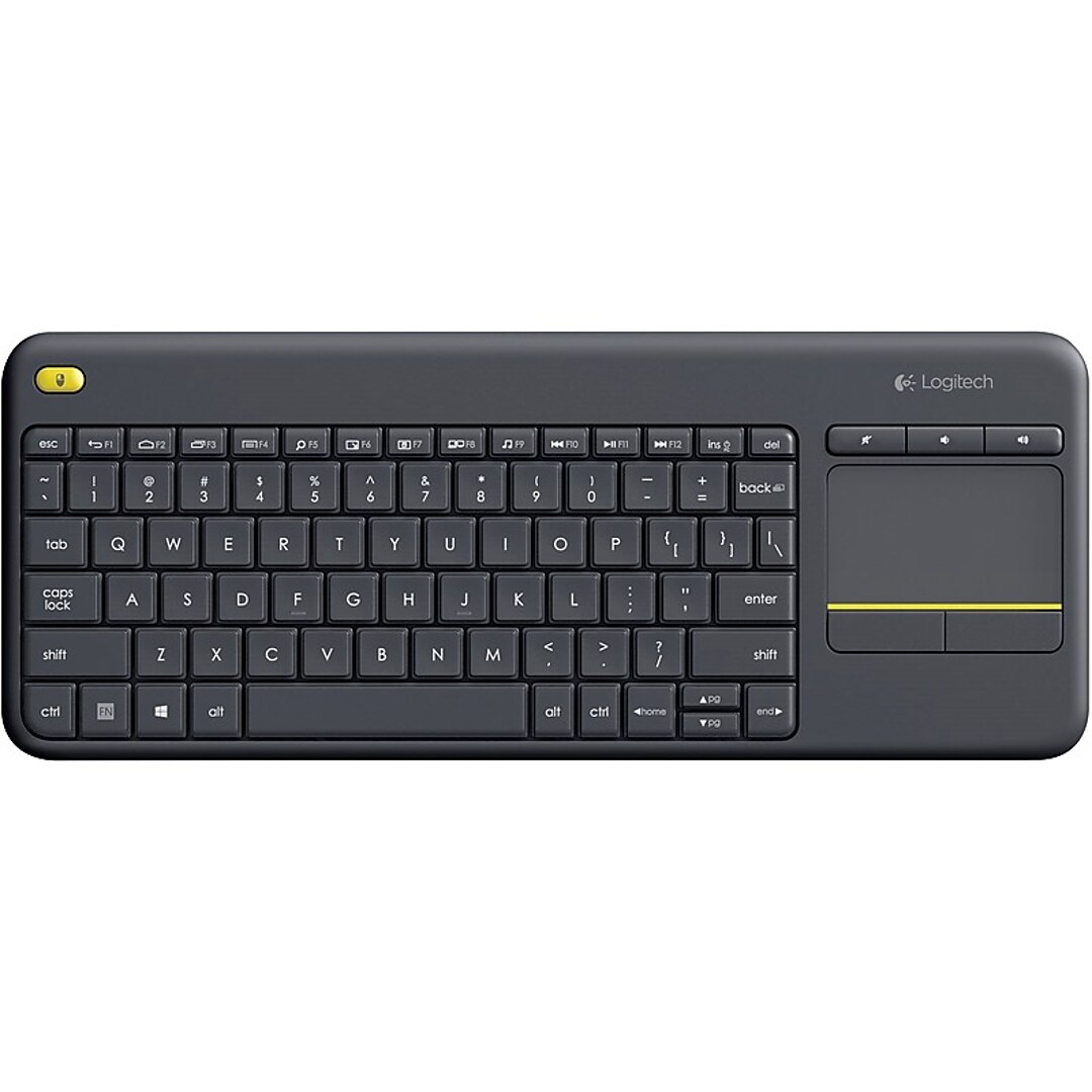 Logitech Touch K400 Plus Wireless Keyboard, Black (920-007119) | Quill.com