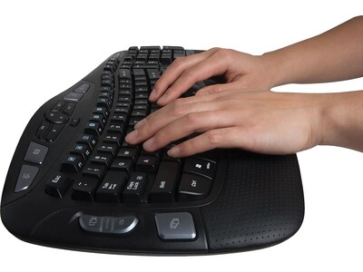Logitech K350 Wireless Keyboard, Black (920-001996) | Quill.com