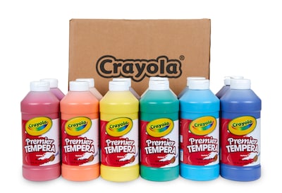 Crayola Assorted Paint Set, 16oz, 12/Pack (54-8516)