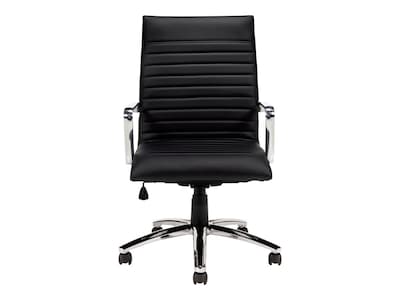 Offices to Go Faux Leather Executive Chair, Black (OTG11730B)