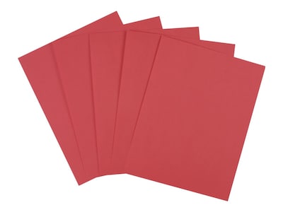 Staples Brights Multipurpose Colored Paper, 20 lbs., 8.5 x 11, Red, 500/Ream (25208)