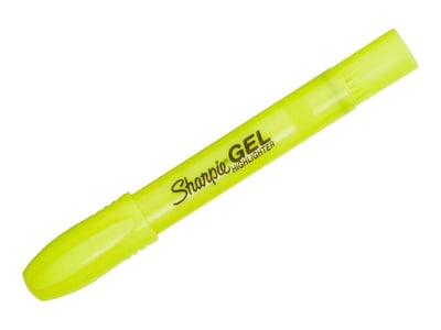 Sharpie® Accent Gel Highlighter, Bullet Tip, Yellow, 1 Dozen