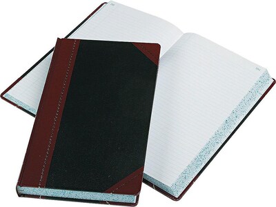 Boorum & Pease 9 Series Record Book, 8.63W x 14.13H, Black, 250 Sheets/Book (9-500-R)