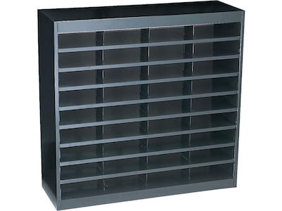 Safco E-Z Stor 36 Compartments Literature Organizer, Black (9221BLR)
