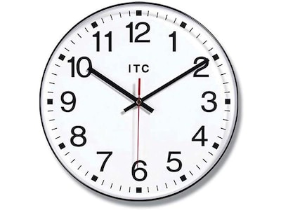 Infinity Instruments ITC Prosaic Wall Clock (90/1201) | Quill.com