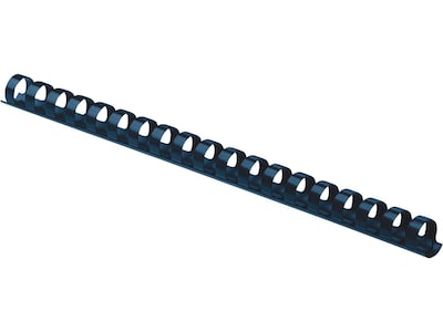 Fellowes 3/8 Plastic Binding Spine Comb, 55 Sheet Capacity, Navy, 100/Pack (52505)