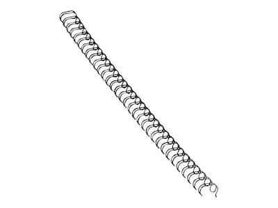 Fellowes 1/4" Metal Wire Binding Spine, 35 Sheet Capacity, Black, 25/Pack  (52539) | Quill.com