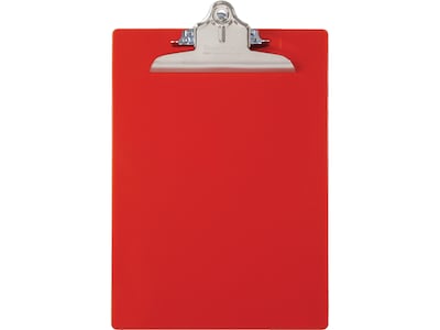 Saunders Recycled Plastic Clipboard, Letter Size, Red (21601)