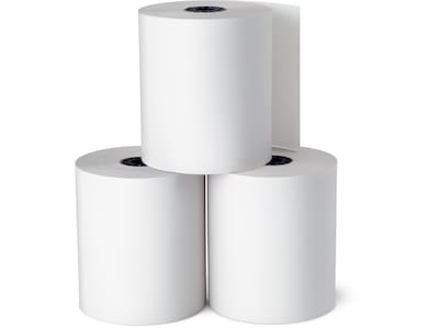 Staples® Bond Paper Rolls, 1-Ply, 3 x 128, 10/Pack (18211-CC)
